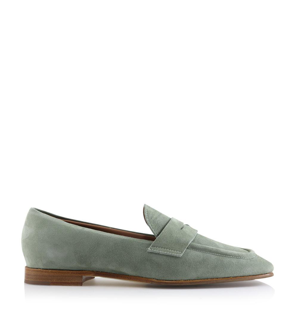 Bless loafers, mint suede
