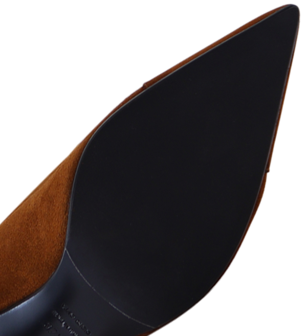 Angie 75 boots, cognac suede