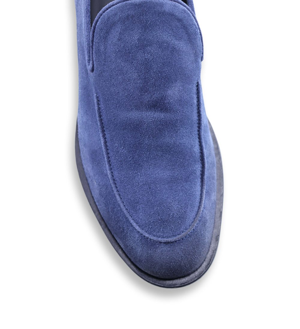 Vittorio loafers, blue suede