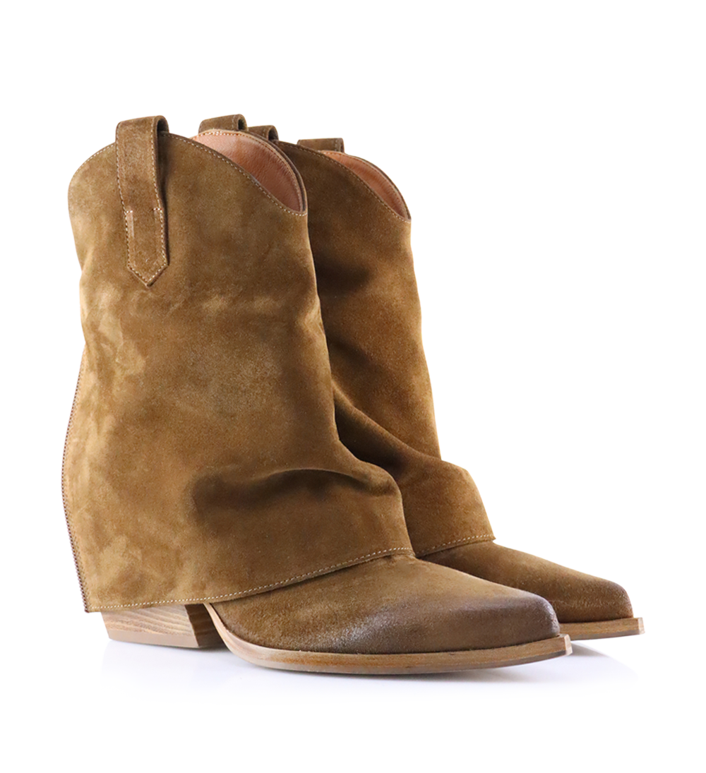 Zorro 60 boots, light brown suede