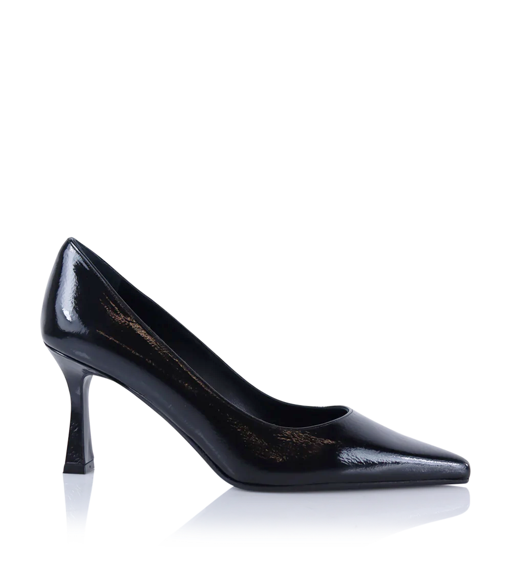 Emily 70 stilettos, black patent