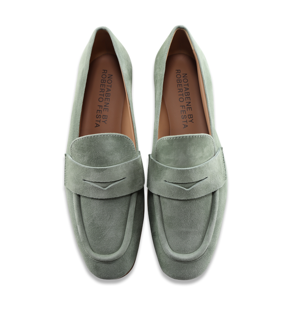 Bless loafers, mint ruskind