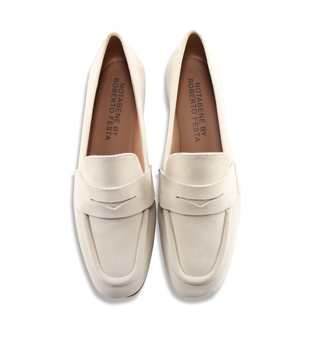 Bless loafers, beige ruskind