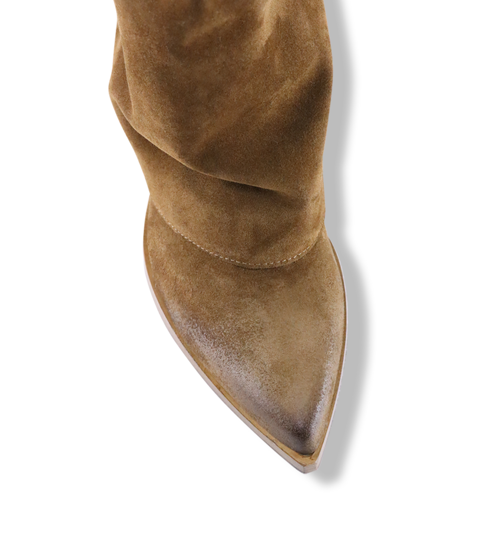 Zorro 60 boots, light brown suede