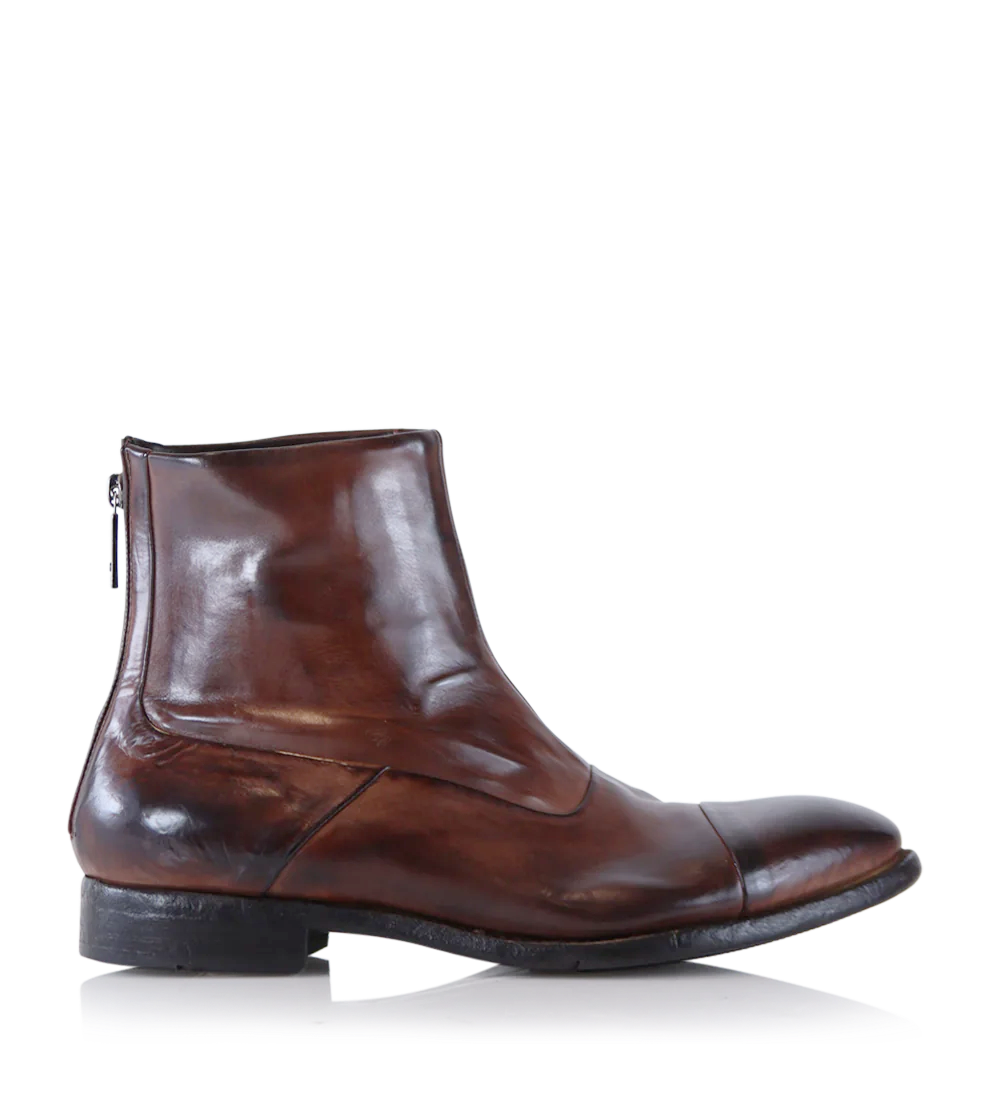 Emanuele boots, brown leather