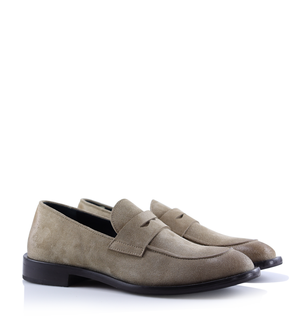 Valentino loafers, beige suede