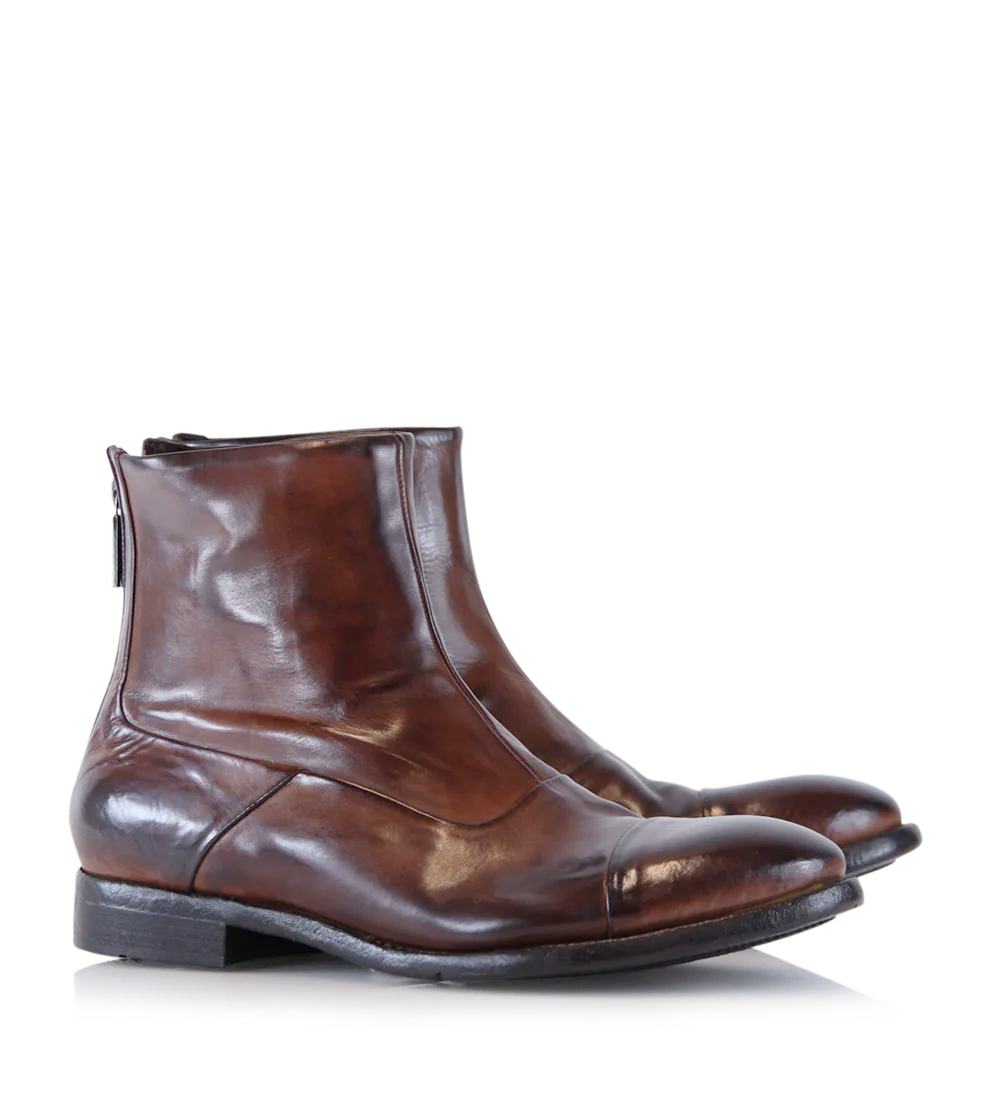 Emanuele boots, brown leather