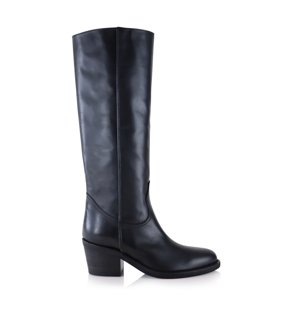 Ancy boots, black leather