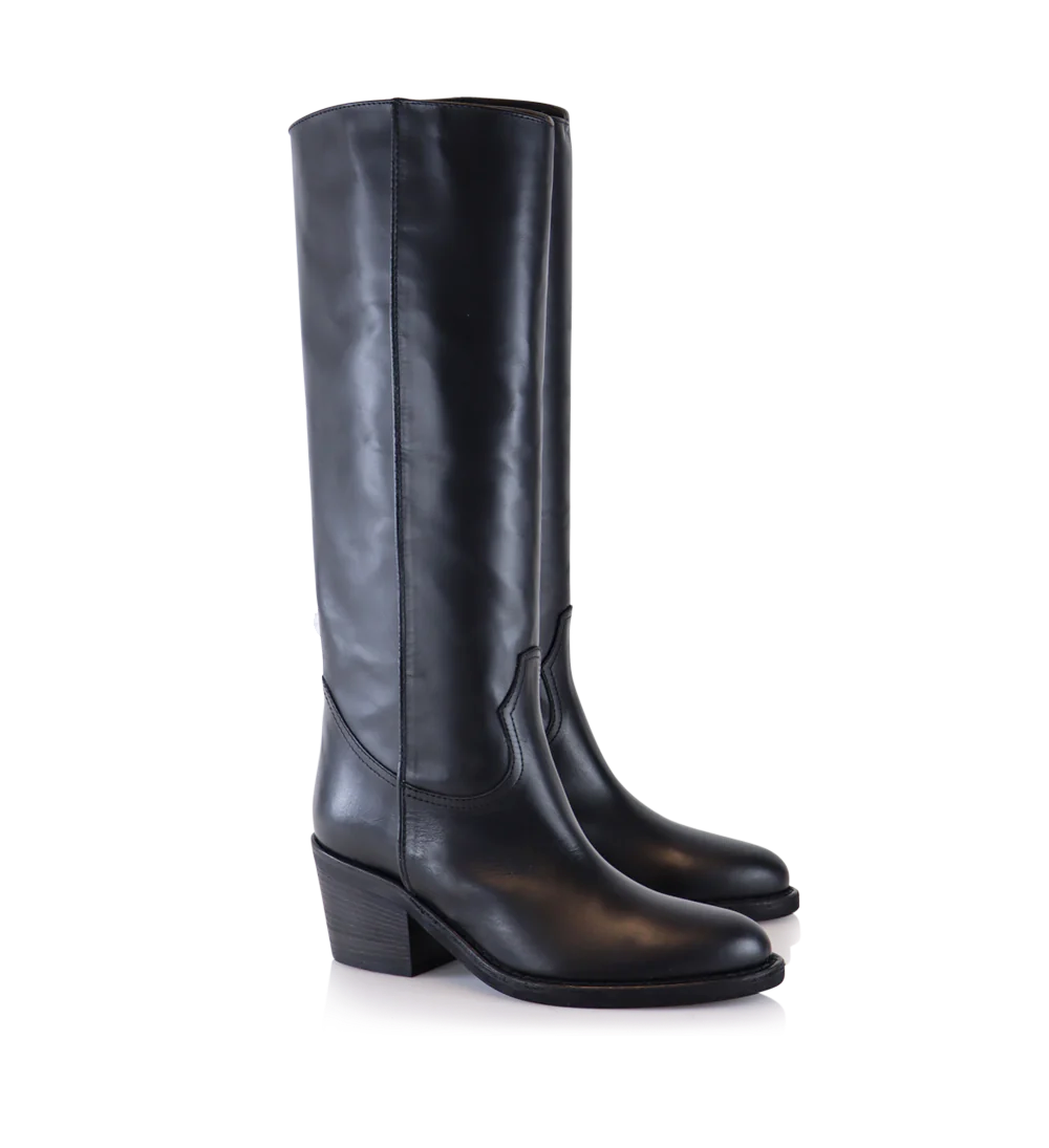 Ancy boots, black leather