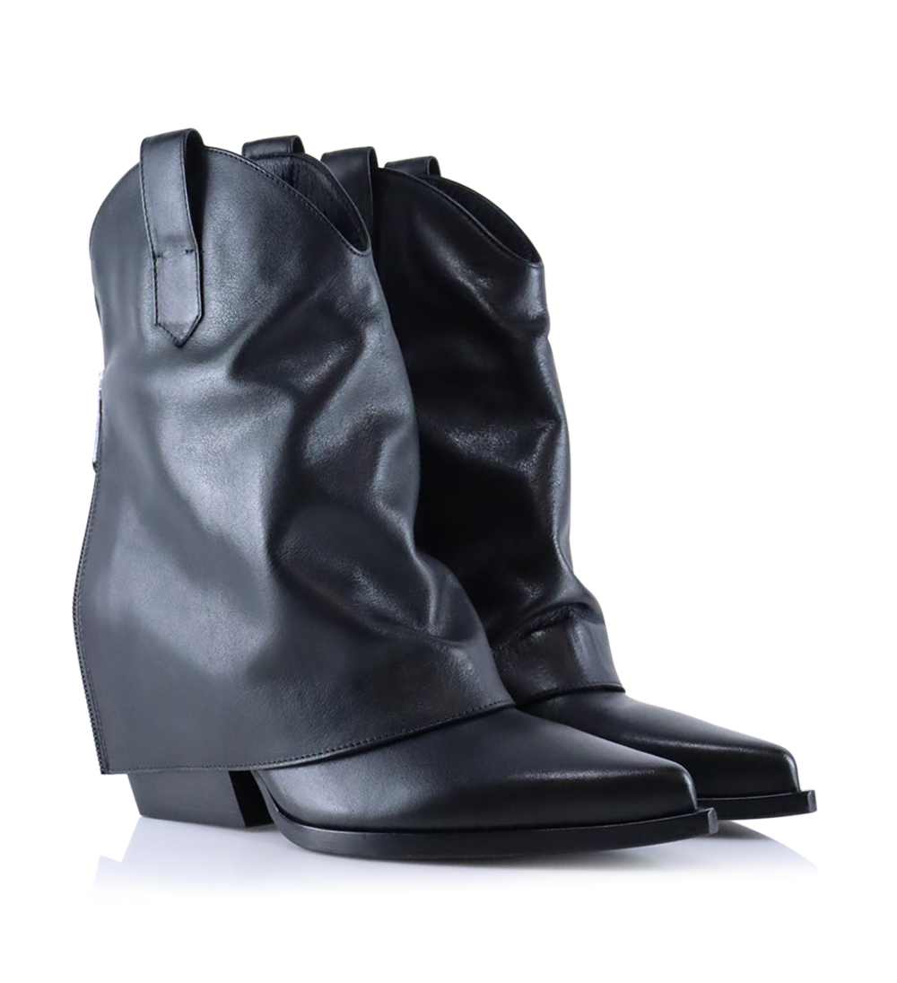 Zorro 60 boots, black leather