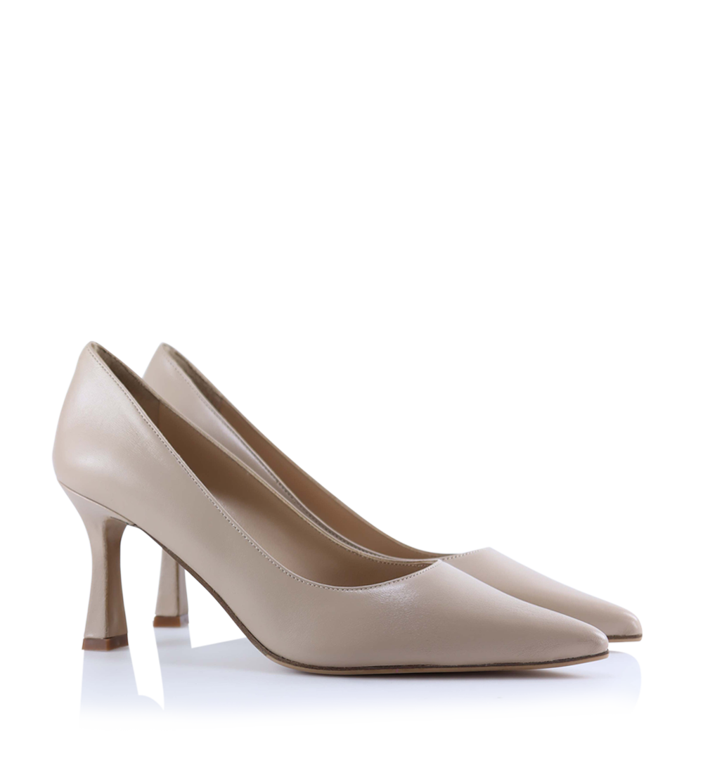 Emily 70 stilettos, vanilla leather
