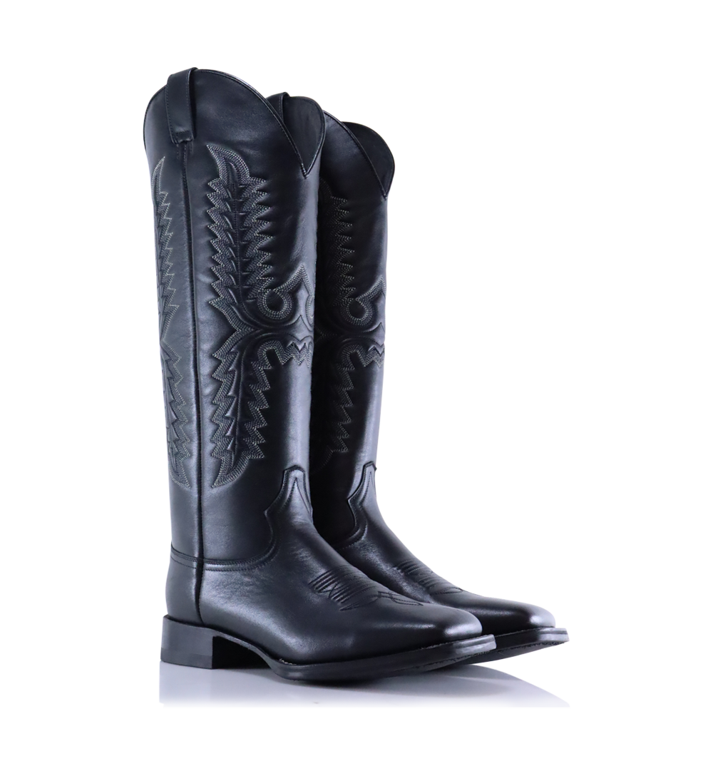 Dragon 30 cowboy støvler, sort læder