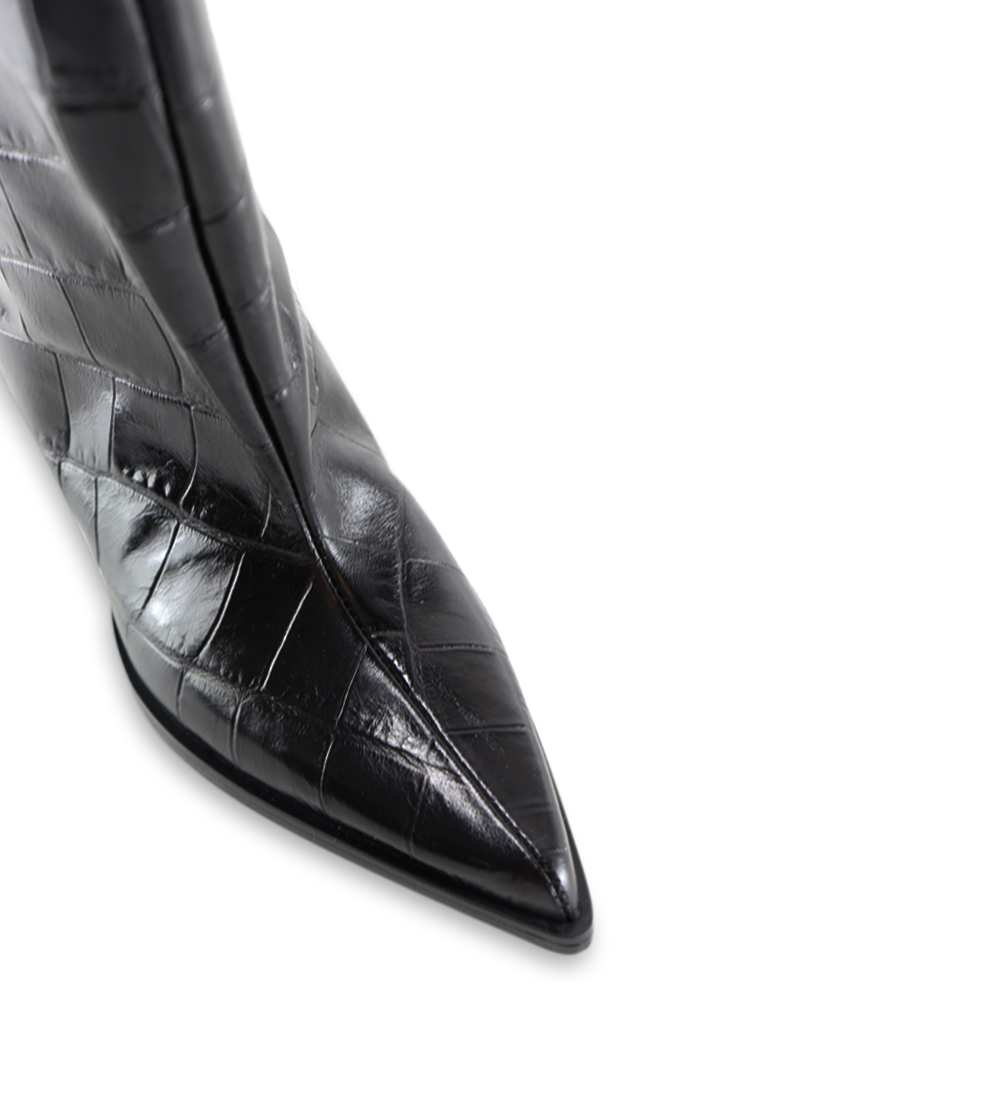 Yovanna boots, black crocodile