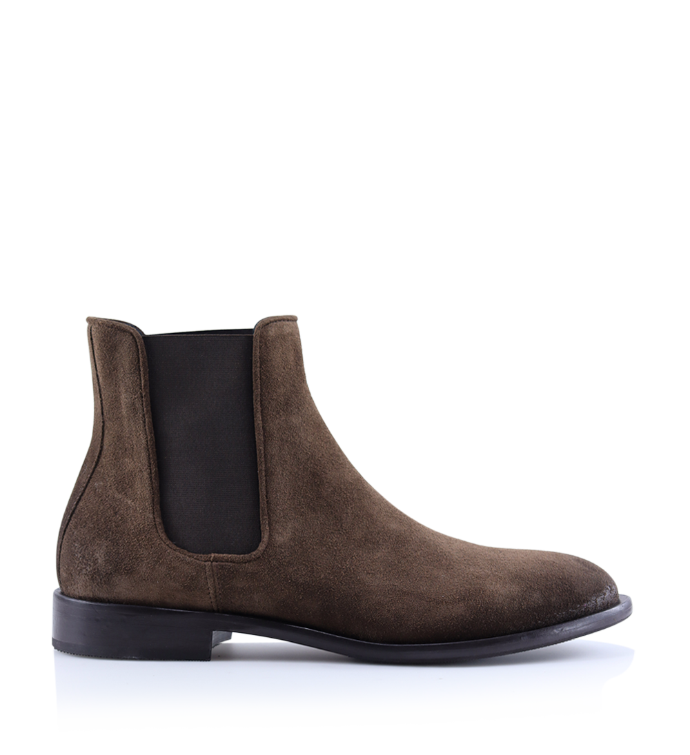 Vincenzo Chelsea Boots, Brown Suede