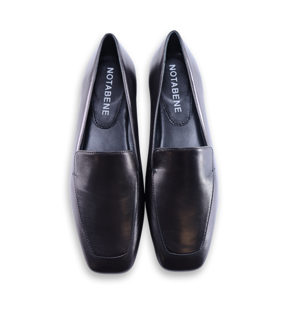 Barbara loafers, black leather