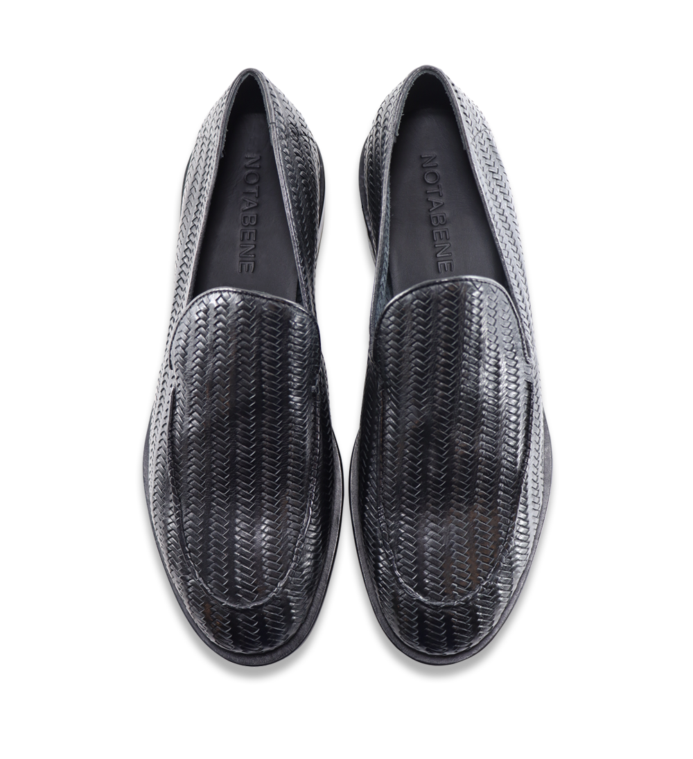 Vittorio loafers, black leather
