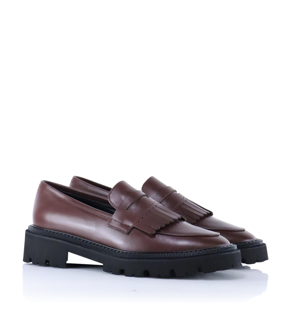 Tereza loafers, kastanje læder