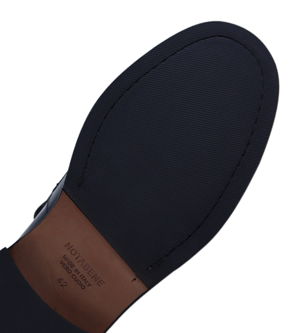 Renzo loafers, black leather