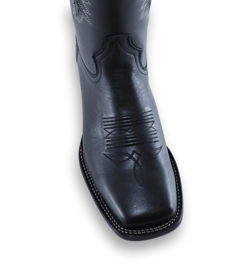 Dragon 30 cowboy støvler, sort læder