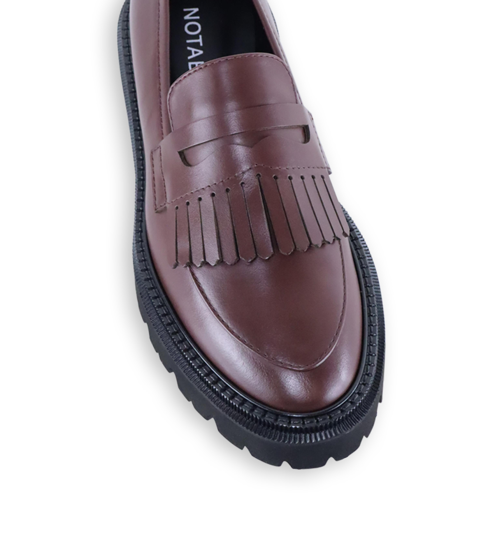 Tereza loafers, kastanje læder