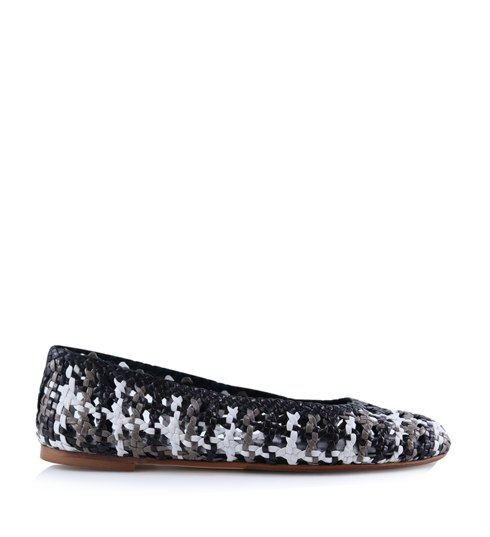 Capri ballerinas, black multi