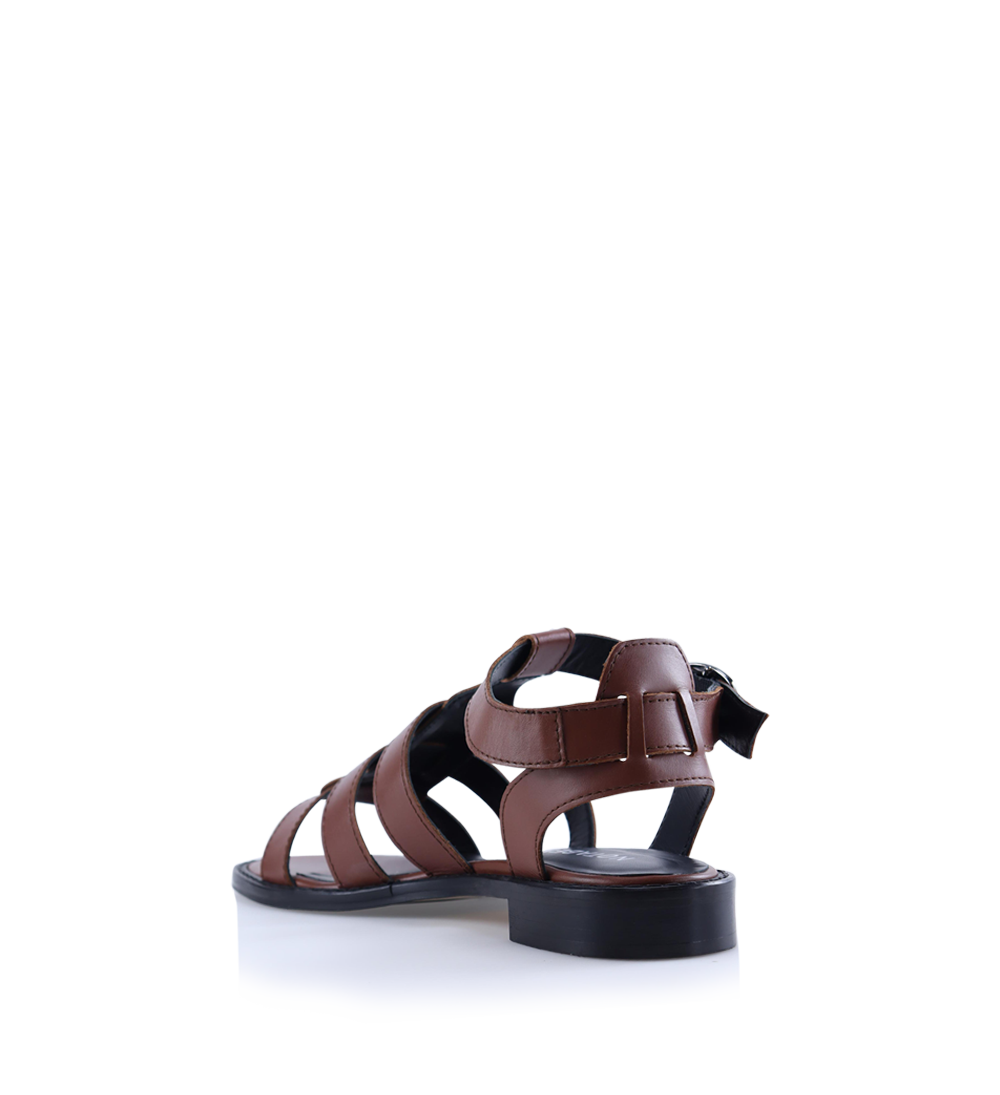 Matilde sandals, brown leather