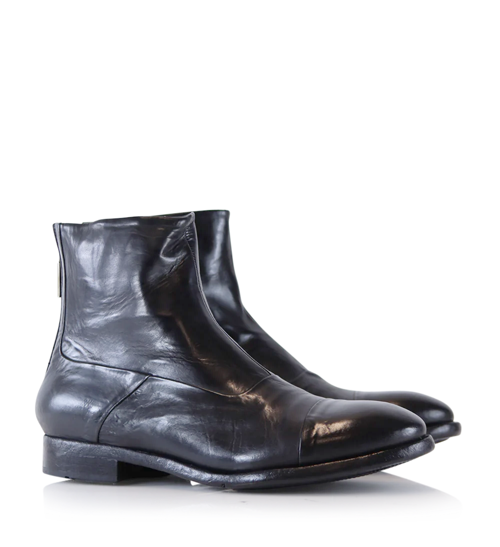 Emanuele boots, black leather