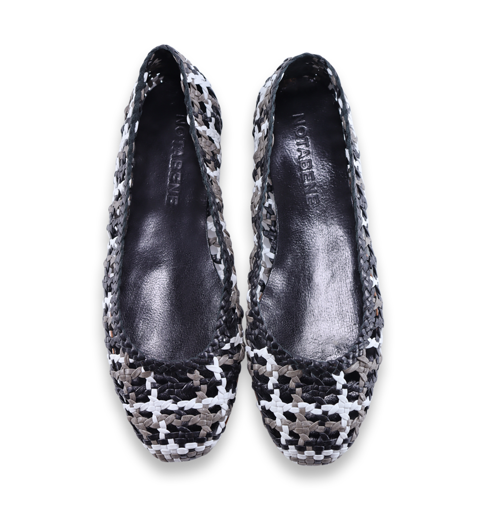 Capri ballerinas, black multi