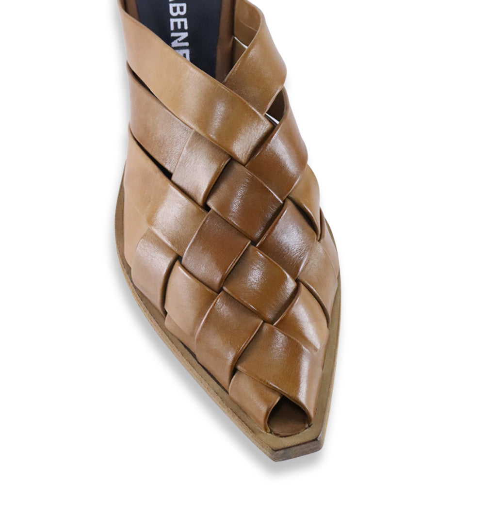 Luana sandals, light brown leather