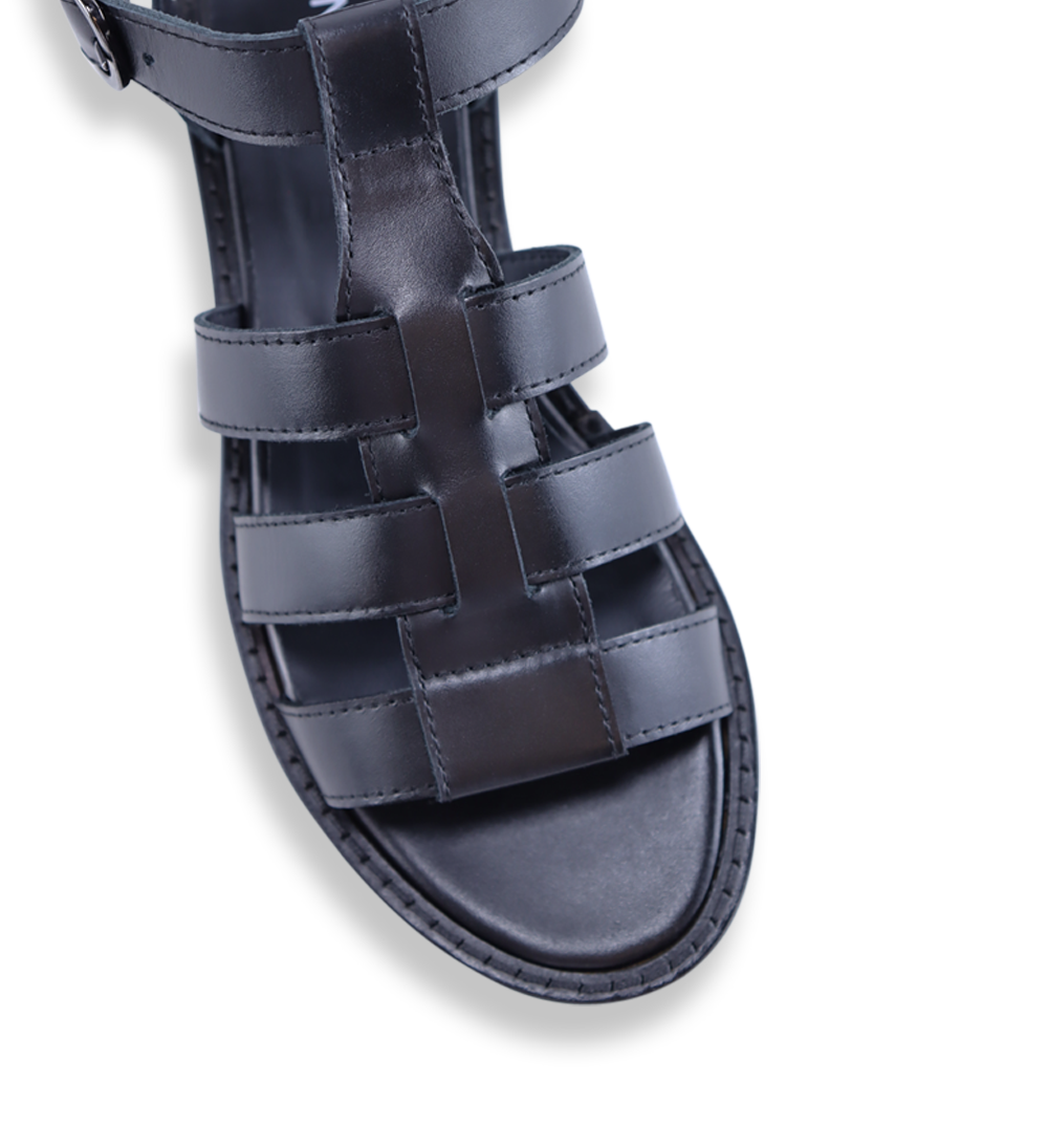 Matilde sandals, black leather