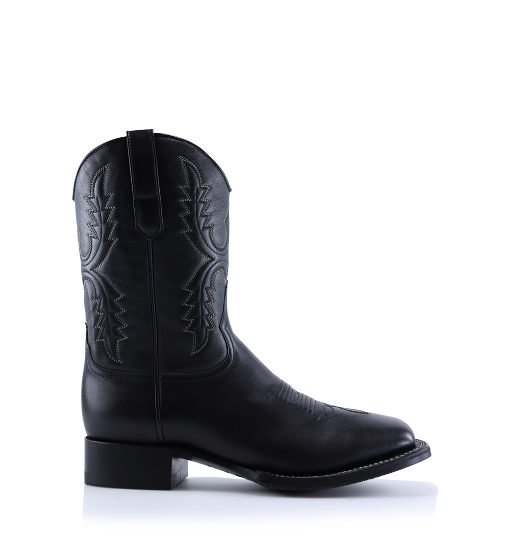 Draco boots, black leather