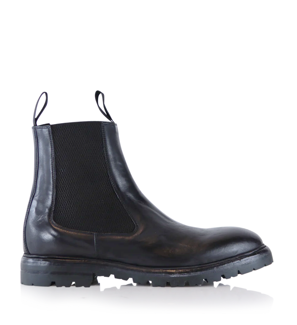 Marcello Chelsea Boots, Black Leather