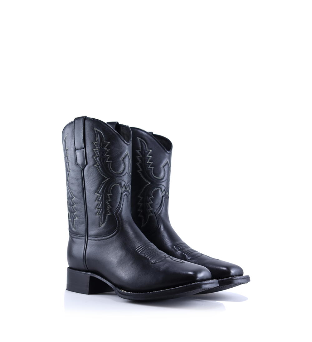 Draco boots, black leather