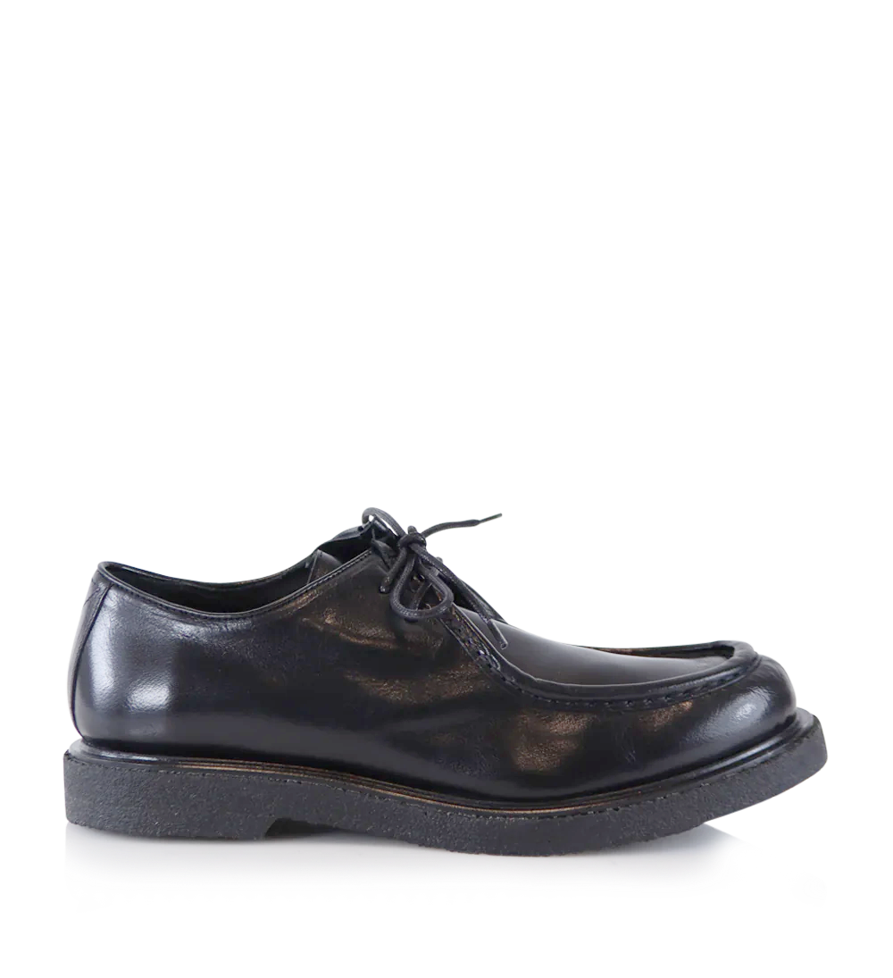 Remo lace-up shoes, black leather