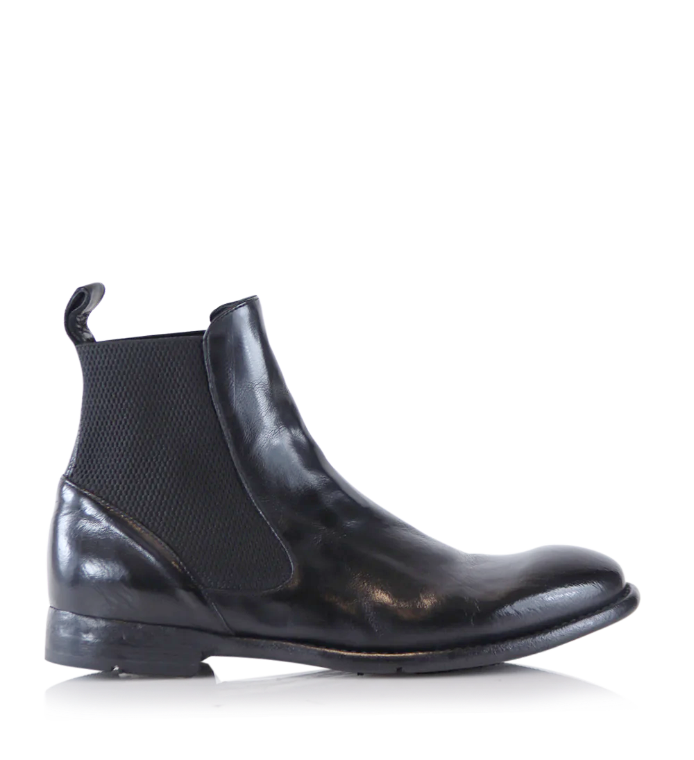 Luca chelsea boots, black leather