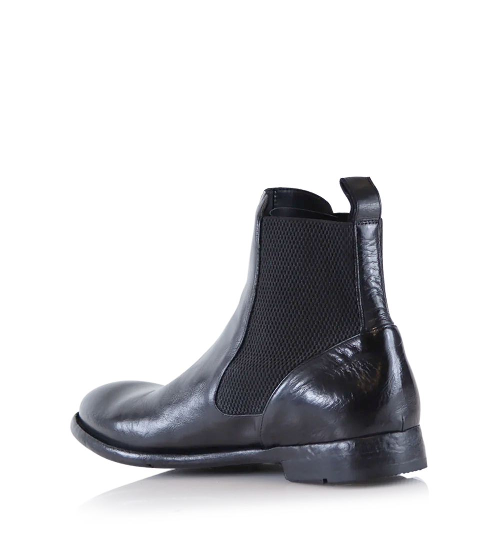 Luca chelsea boots, black leather