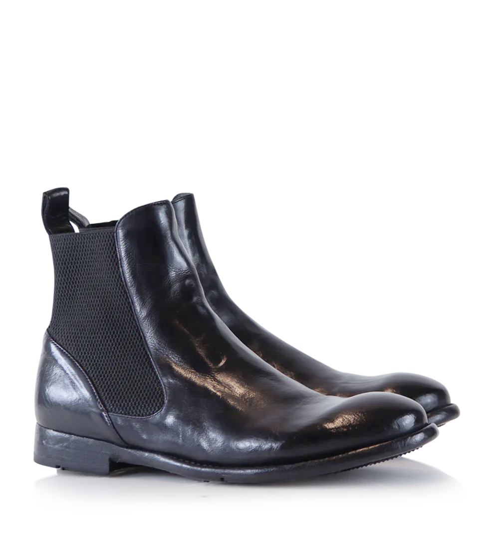 Luca Chelsea Boots, Black Leather