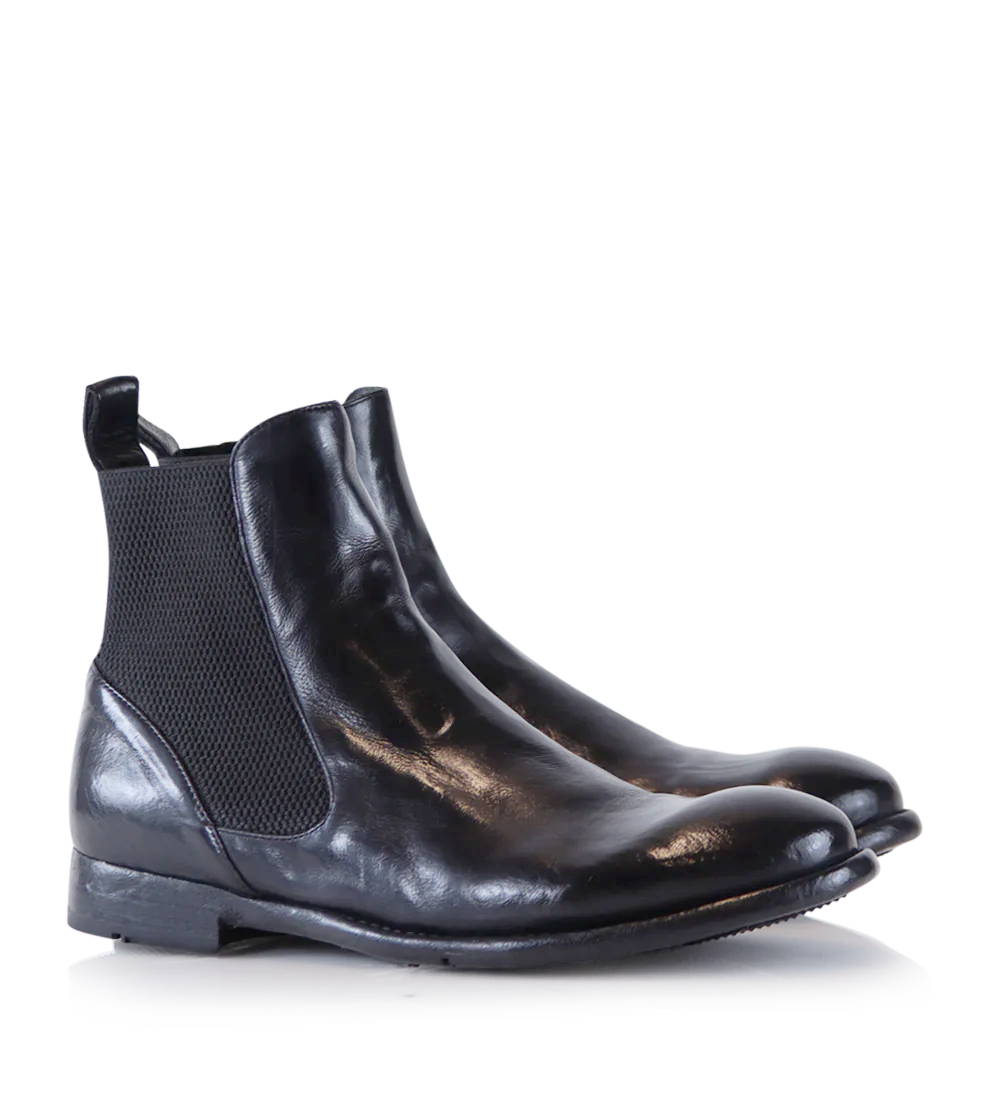 Luca chelsea boots, black leather