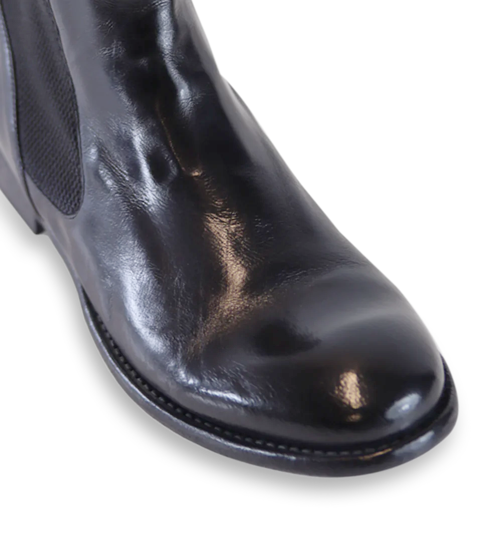 Luca chelsea boots, black leather