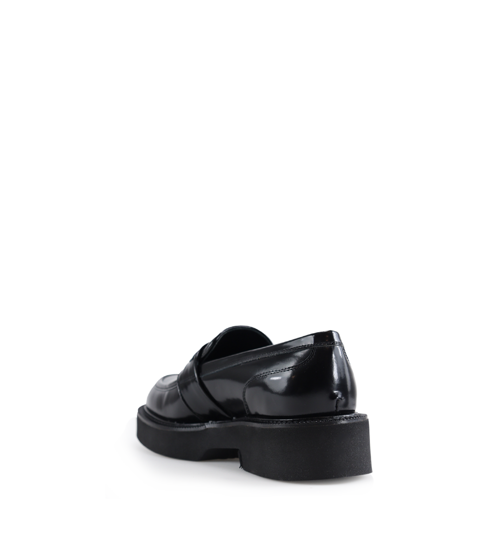Asia chunky loafers, black leather