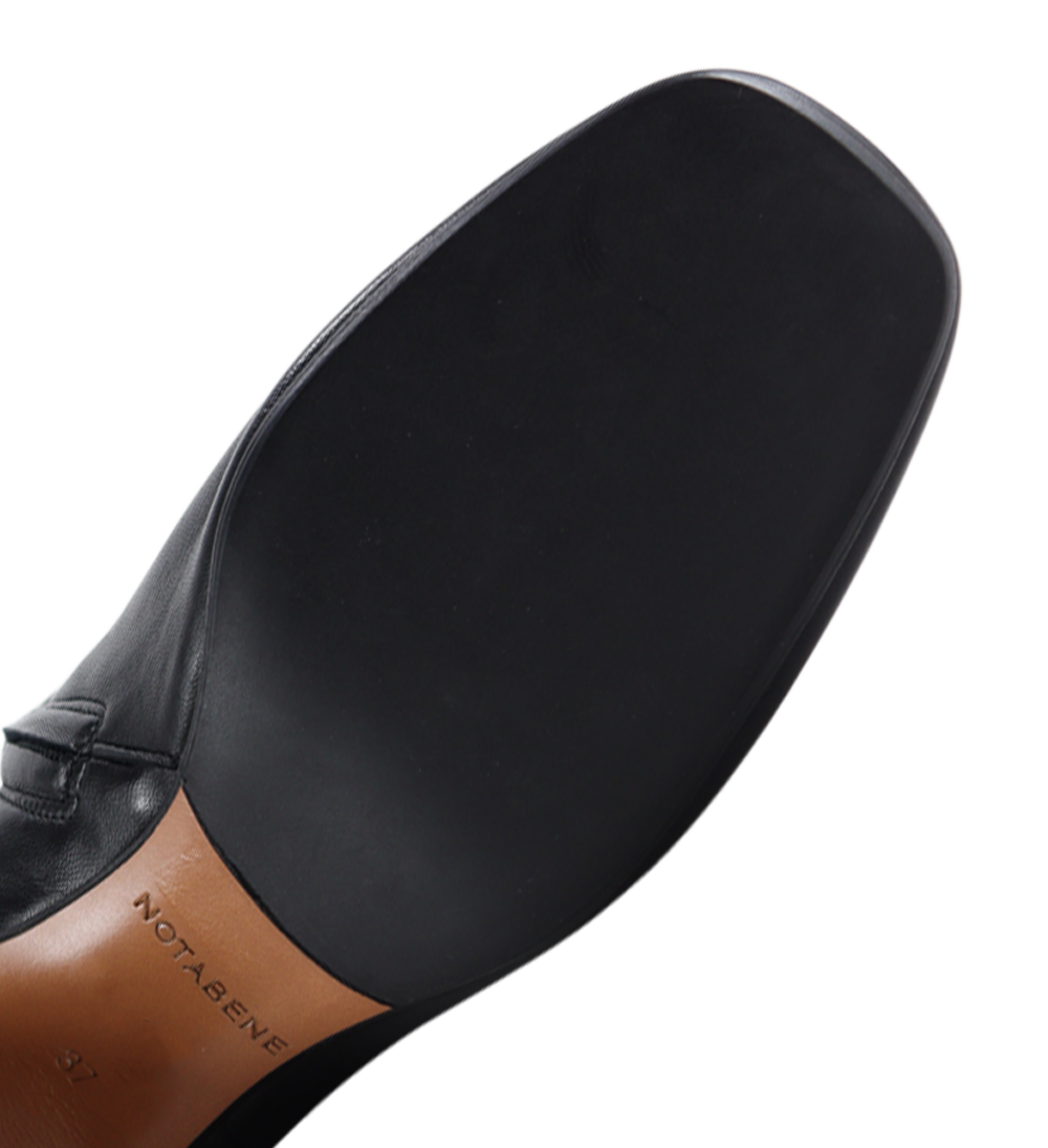 Alex 55 boots, black leather