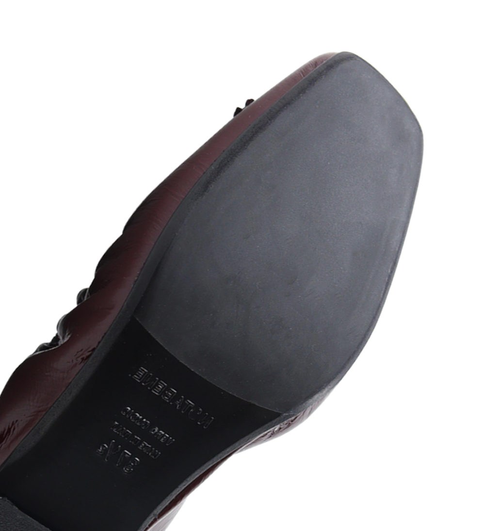 Brigitte ballerinas, bordeaux patent