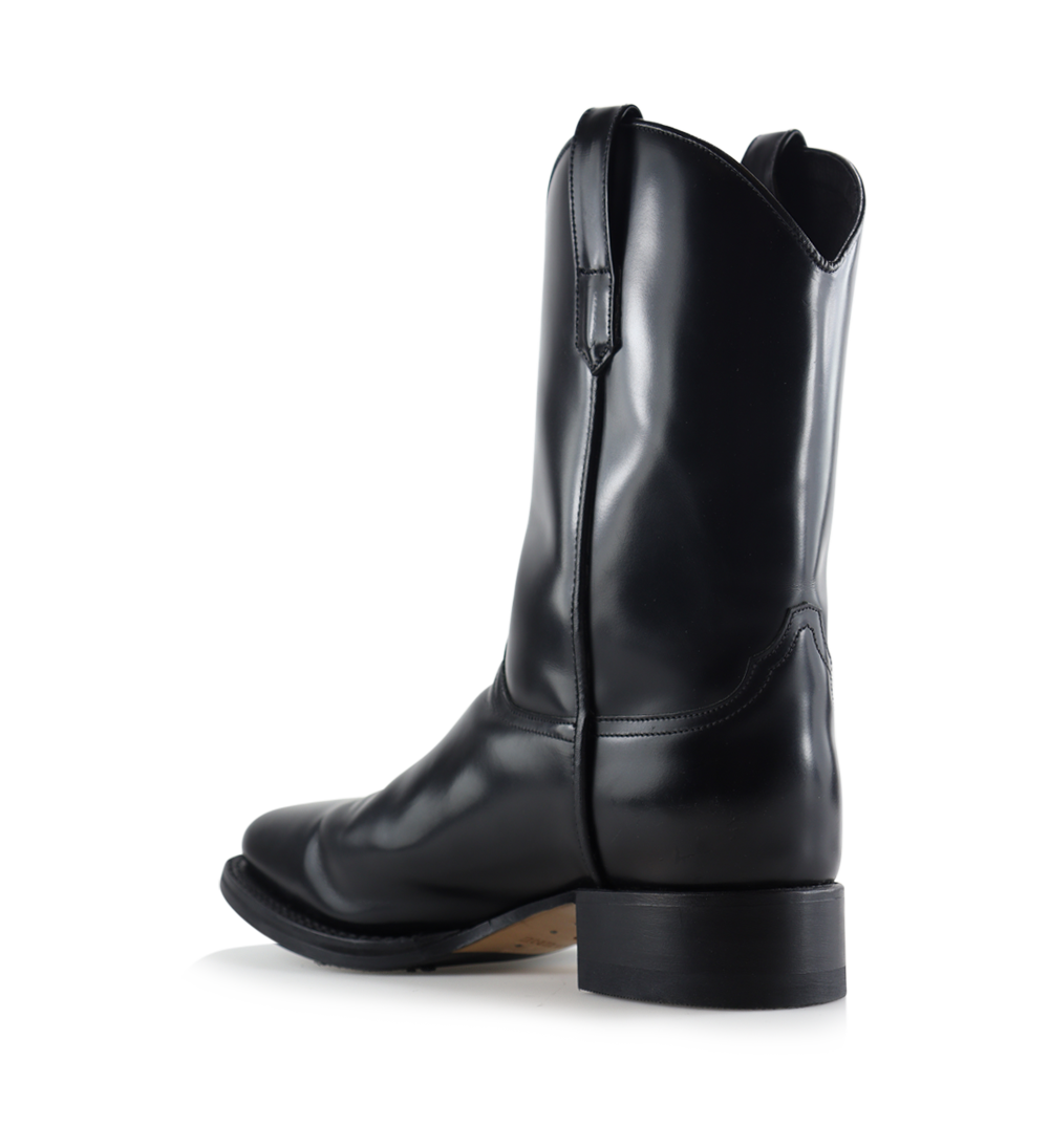 Drake biker boots, black leather