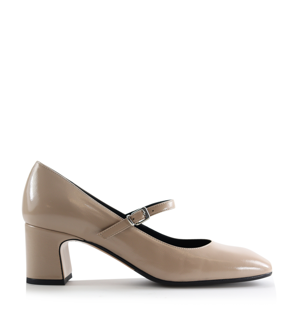 Ava 55 pump, taupe lak