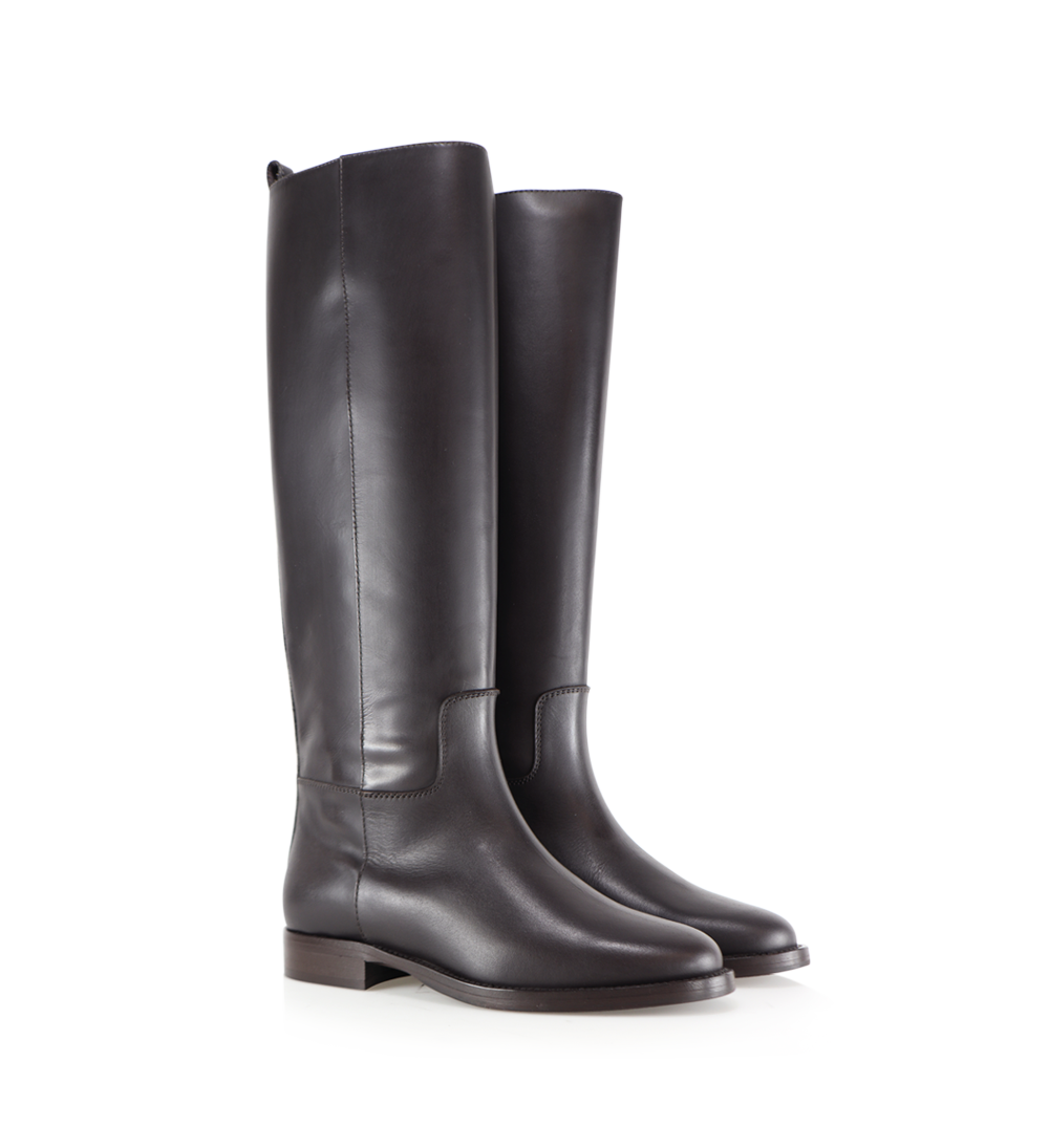 Izella boots, dark brown leather