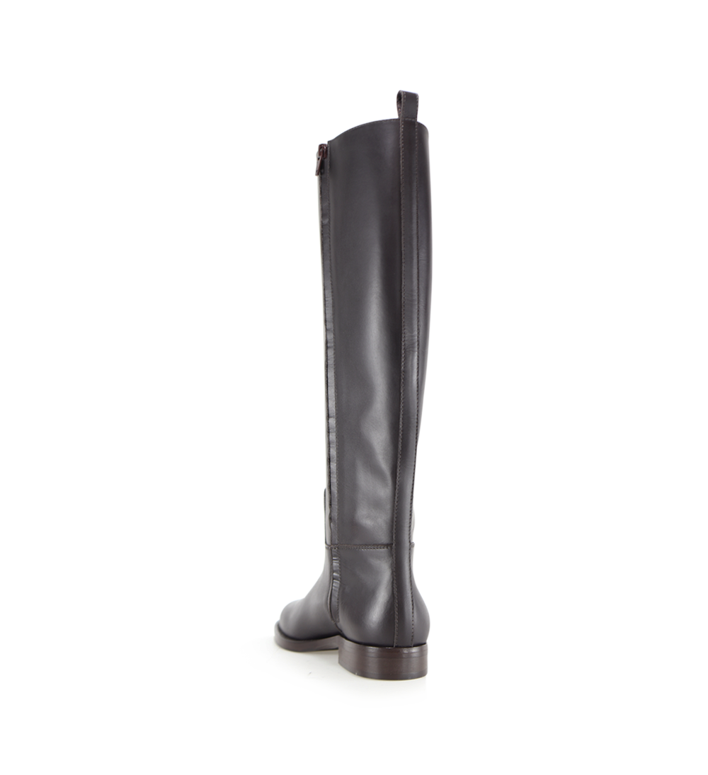 Izella boots, dark brown leather