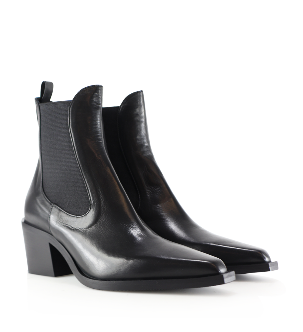 Luna 50 støvler, sort læder