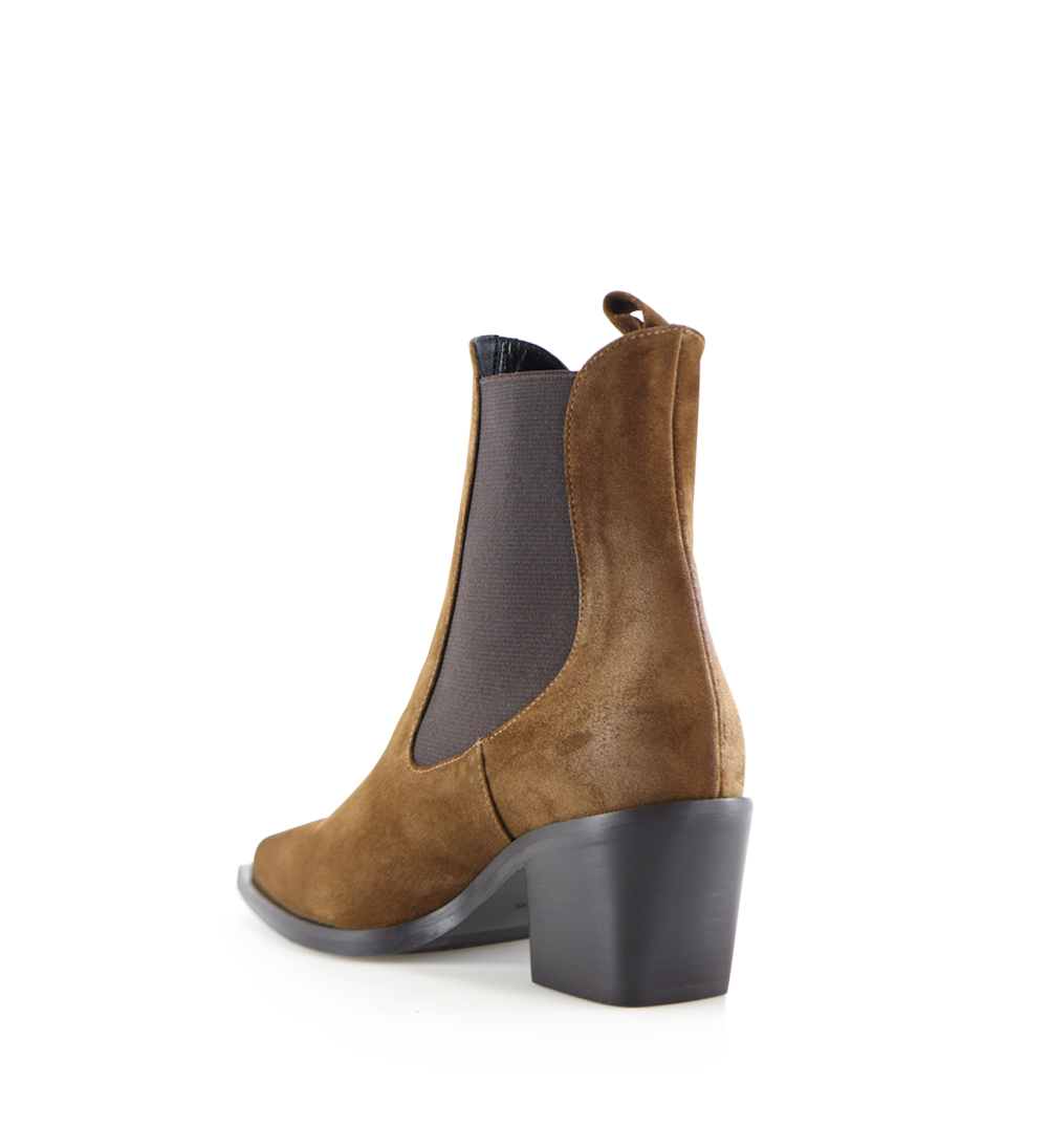 Luna 50 boots, brown suede