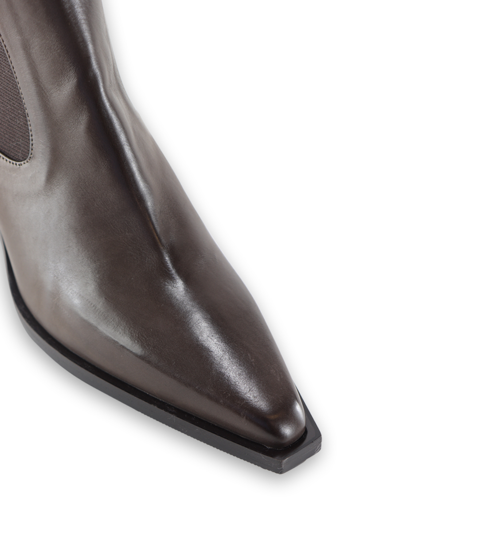 Luna boots, brown leather