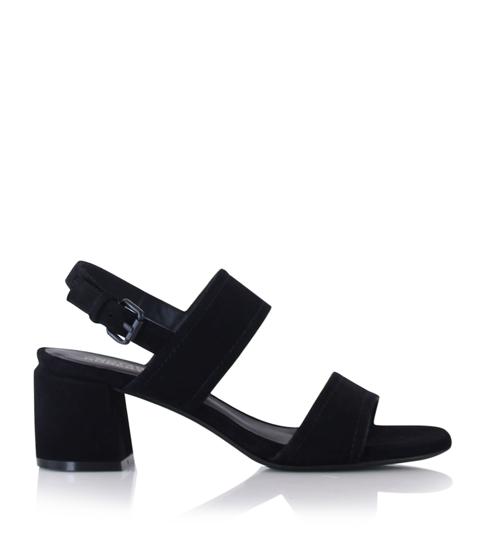 Agnesina sandals, black suede